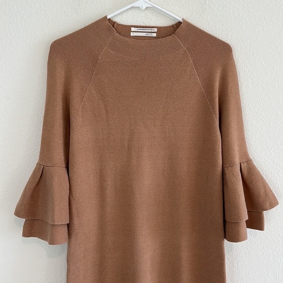 Anthropologie Claudette Ruffled Sweater Dress - Picture 3 of 9